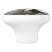 水キャビネットと引き出し引き出し引き出しから出現する蘭 セラミックノブ (側面)