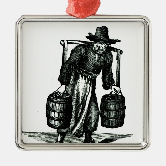 水キャリア メタルオーナメント (正面)