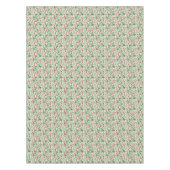 水クラシック色の赤い緑のクリスマスキャンディ缶 テーブルクロス (正面)