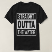 水クリスチャンの洗礼Tをまっすぐ外へ Tシャツ (デザイン正面)