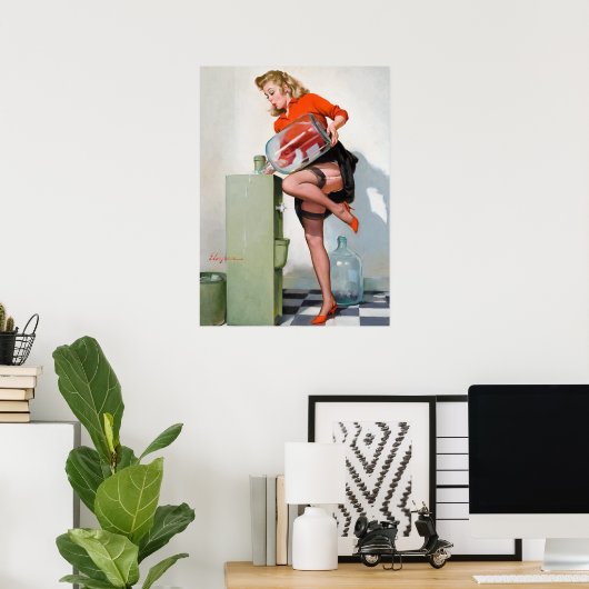 水クール止め ポスター (ホームオフィス)