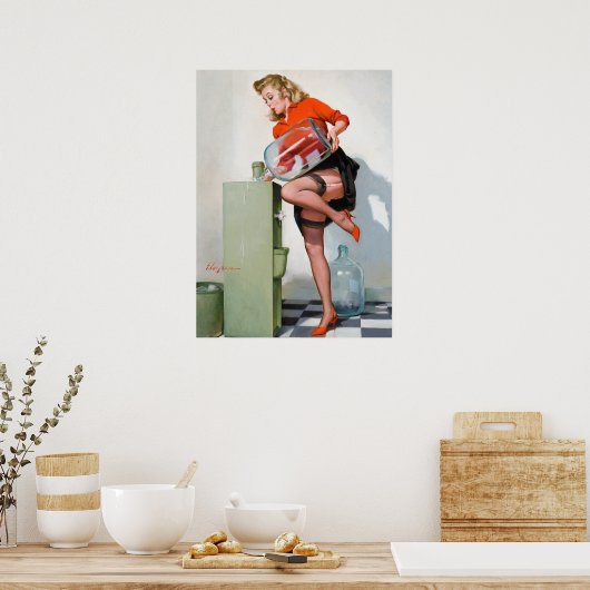 水クール止め ポスター (キッチン)