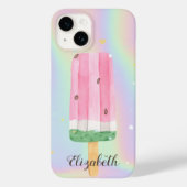 水クール色アイスクリームホログラフィック Case-Mate iPhoneケース (裏面)