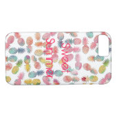 水クール色パイナップルパターン Case-Mate iPhoneケース (裏面(横))