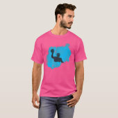 水クール遊色と水球用の水球選手 Tシャツ (正面フル)