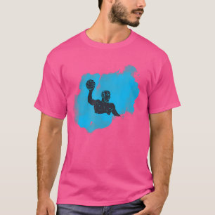 水クール遊色と水球用の水球選手 Tシャツ