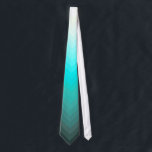 水グラデーションなシェブロン ネクタイ<br><div class="desc">OSによるデザイン。 版権の©のオーガニックな飽和</div>