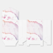 水グラデーション色のボックス フェイバーボックス (見開き)