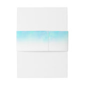 水グラデーション色の結婚ベリーバンド – 青 招待状ベリーバンド (裏面例)