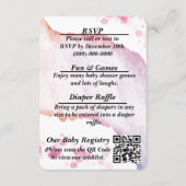 水グラデーション色エンクロージャカード エンクロージャーカード (裏面)