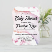 水グラデーション色エンクロージャカード 招待状 (スタンド正面)