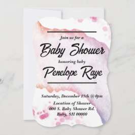 水グラデーション色エンクロージャカード 招待状