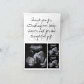 水グラデーション色折り畳みサンキューカード サンキューカード (内部)