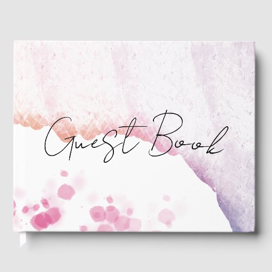 水グラデーション色 ゲストブック (正面)