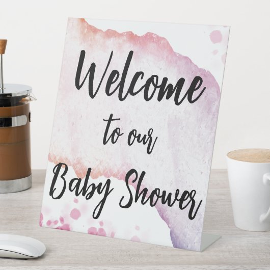 水グラデーション色 台座サイン (インサイチュ)