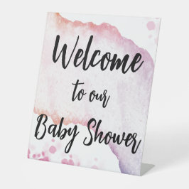 水グラデーション色 台座サイン