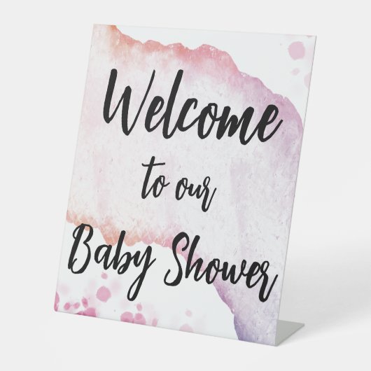 水グラデーション色 台座サイン (正面)