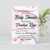 水グラデーション色 招待状 (スタンド正面)