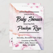 水グラデーション色 招待状 (正面/裏面)