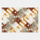 水グランジ色ファインアート幾何学的 ラッピングペーパーシート (正面3)