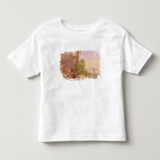 水ゲートのTipuの体の発見の トドラーTシャツ (正面)