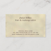 水コンテンポラリーエレガント色の洗浄光 名刺 (裏面)