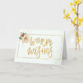 水コンテンポラリー色マグノリアクリスマス カード (黄色い花)