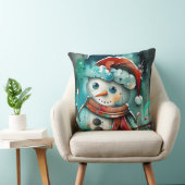 水コンテンポラリー色雪だるま枕 クッション (椅子)