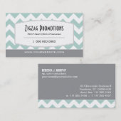 水シェブロン 名刺 (正面/裏面)