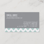 水シェブロン 名刺 (裏面)