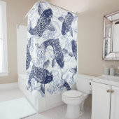 水シャワー・カーテンの日本のなパターン魚 シャワーカーテン (インサイチュ)