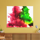 水シリーズ2の液体インク キャンバスプリント (インサイチュ (リビング))