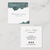 水シンプル彩名刺 スクエア名刺 (正面/裏面)