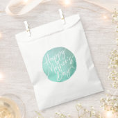 水シンプル色の円の母の日スクリプト フェイバーバッグ (クリップ留めされた状態)