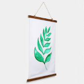 水シンプル色の分岐 – 緑 吊り下げ型タペストリー (傾斜あり)