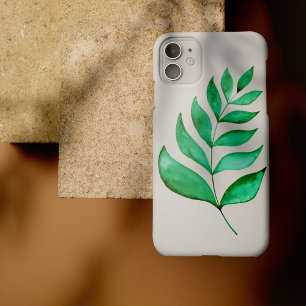 水シンプル色の分岐 – 緑 iPhone 13ケース