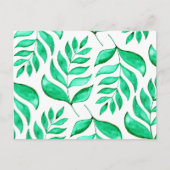 水シンプル色の枝 – 緑 ポストカード (正面)