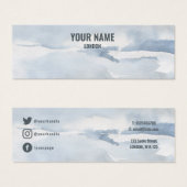 水シンプル色イヤリング表示カード (正面&裏面)