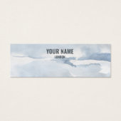 水シンプル色イヤリング表示カード (正面)