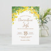 水シンプル色結婚式招待状 招待状 (スタンド正面)