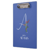 水シンプル色花文字A クリップボード (左)