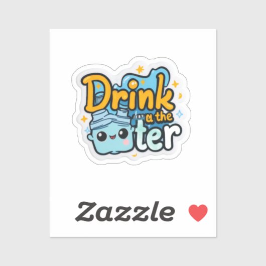 水シールを飲澄んむ | おもしろい水和層 シール (シート)