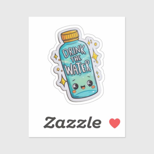 水シールを飲澄んむ | おもしろい水和層 シール (シート)