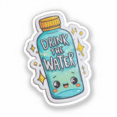 水シールを飲澄んむ | おもしろい水和層 シール (正面)