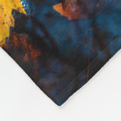 水シーンの紅葉 フリースブランケット (角)