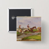 水ジャンプ: Ballaraの秋の障害物競争 缶バッジ (正面&裏面)