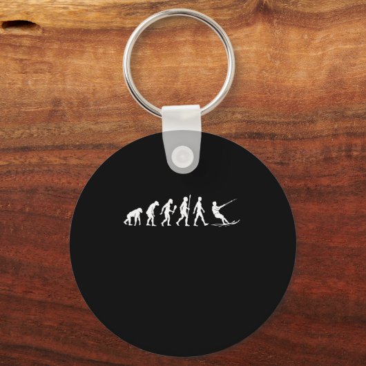 水スキーおもしろいイレブンのスキーギフトアイディア キーホルダー (正面)