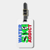 水スキー常習者 ラゲッジタグ (正面縦)