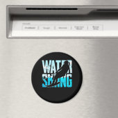 水スキー素晴らしギフト水スキー水スキーヤー マグネット (インサイチュ (食洗機))