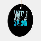 水スキー素晴らし贈答水スキー水スキーヤー セラミックオーナメント (右)